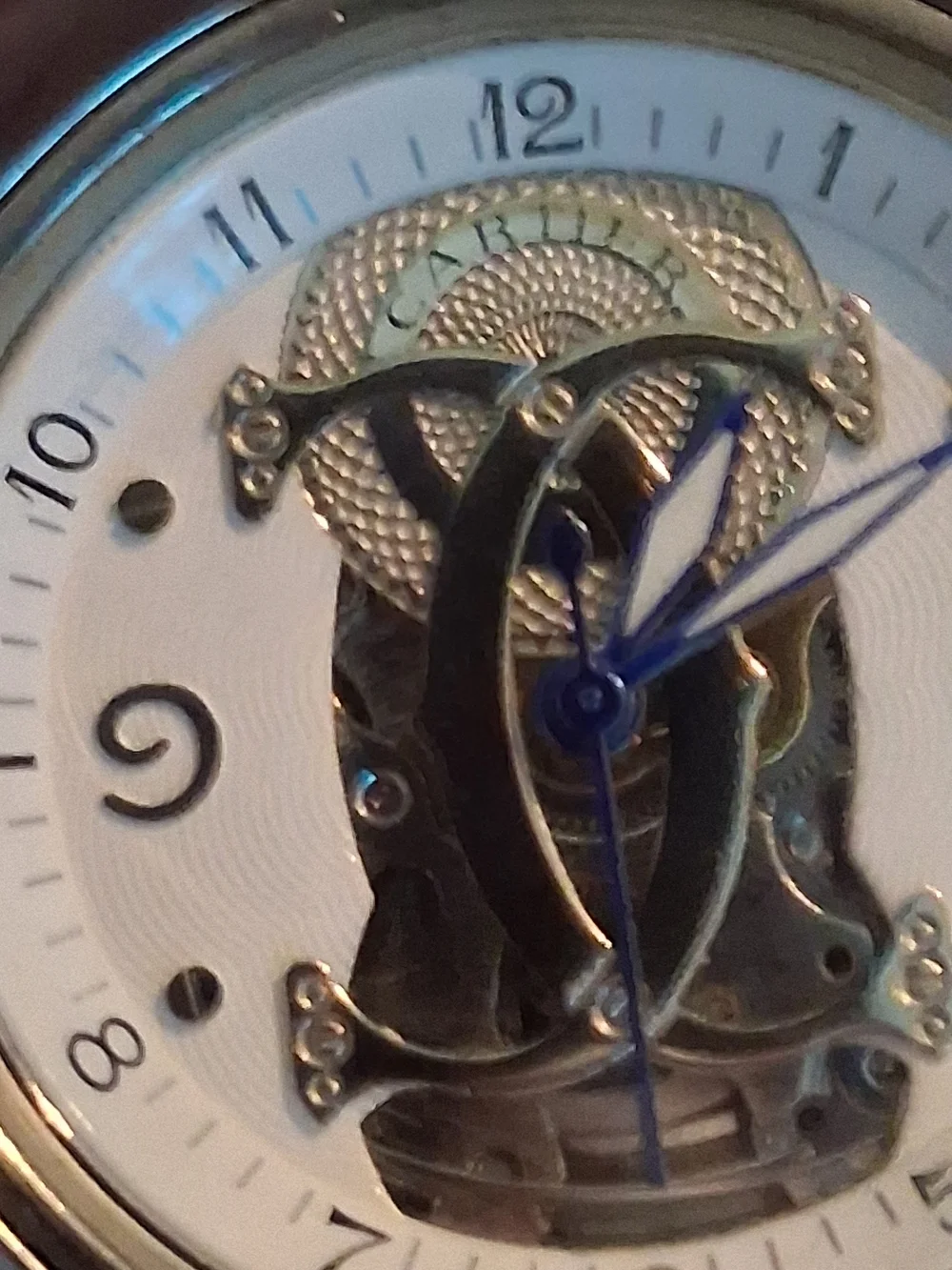 Authentic Pasha Cartier Skeleton Style Watch 2111 Series